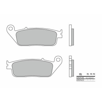 Plaquettes De Frein Tecnium ME189 – Compatible Peugeot Satelis 125 ABS 2006-2008 – Paire, Freinage Efficace Et Durable