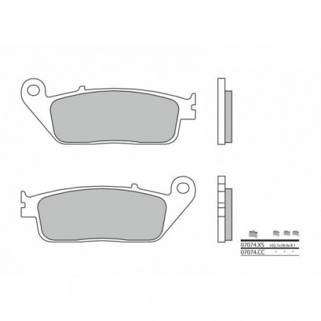 Plaquettes de Frein Brembo 07074