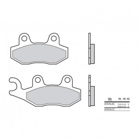 Plaquettes de Frein Brembo 07076