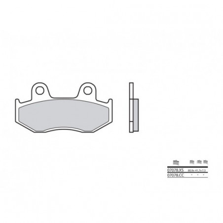 Plaquettes de Frein Brembo 07078