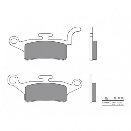 Plaquettes de Frein Brembo 07093