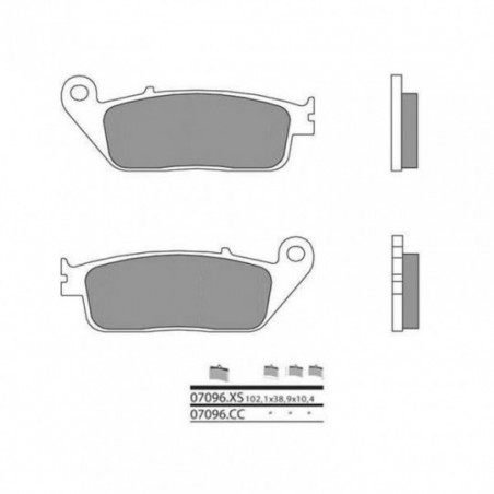 Plaquettes de Frein Brembo 07096