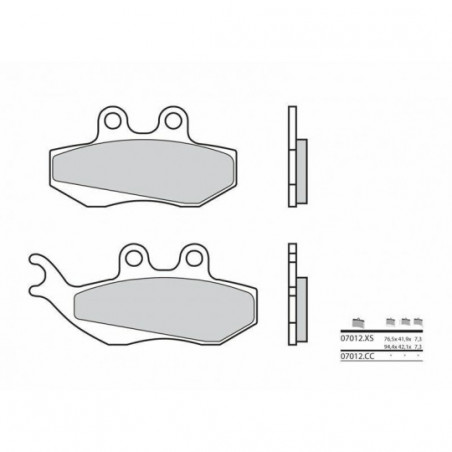 Plaquettes de Frein Brembo 07012XS