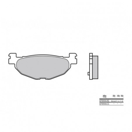 Plaquettes de Frein Brembo 07059XS