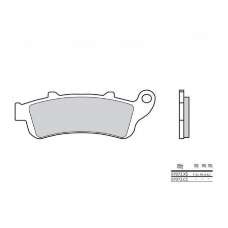 Plaquettes de Frein Brembo 07072XS