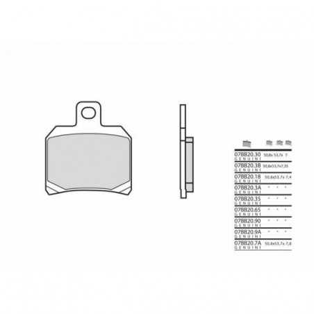 Plaquettes de Frein Brembo 07BB209A