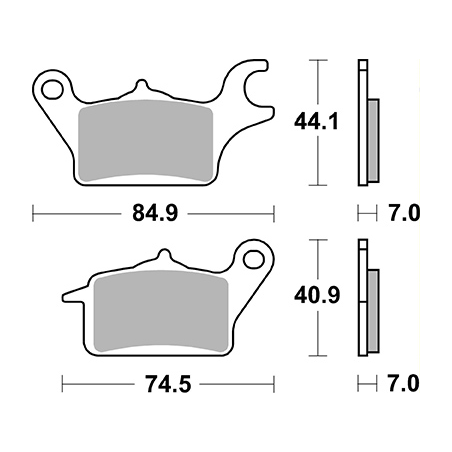 Plaquettes de Frein SBS 216HF-2