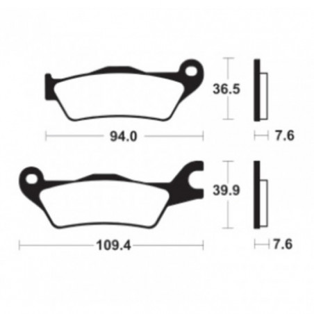 Plaquettes de Frein AP Racing MA451