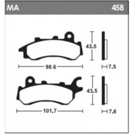 Plaquettes de Frein AP Racing MA458