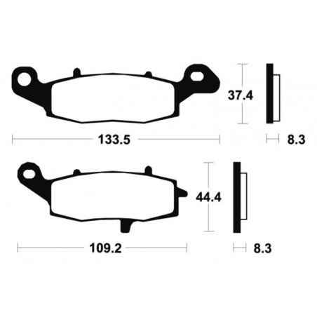 Plaquettes de Frein AP Racing MTR205