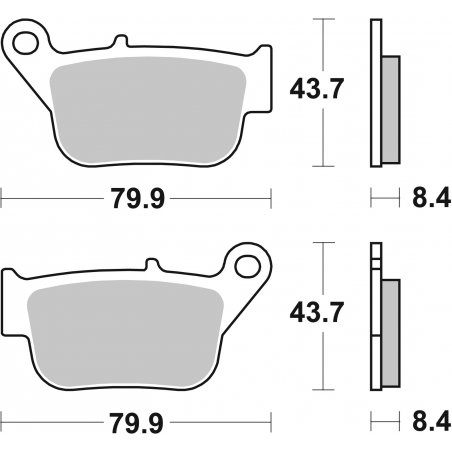 Plaquettes de Frein SBS 221MS -2