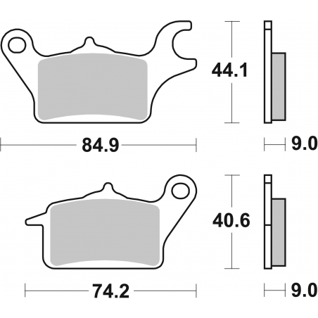 Plaquettes de Frein SBS 222CT-2