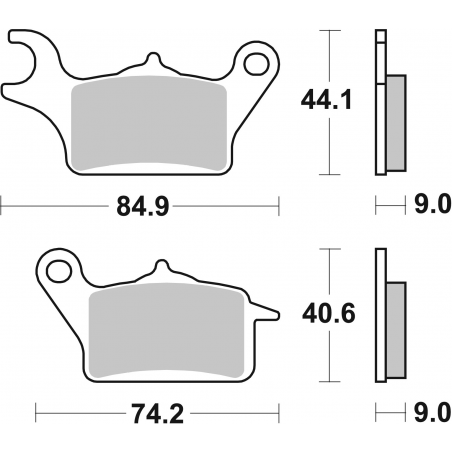 Plaquettes de Frein SBS 223CT-2