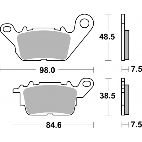 Plaquettes de Frein SBS 226 HF-2