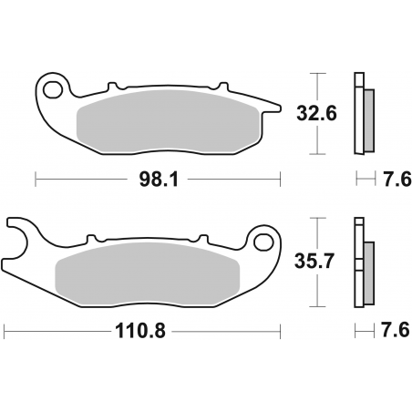 Plaquettes de Frein SBS 228 HF-2