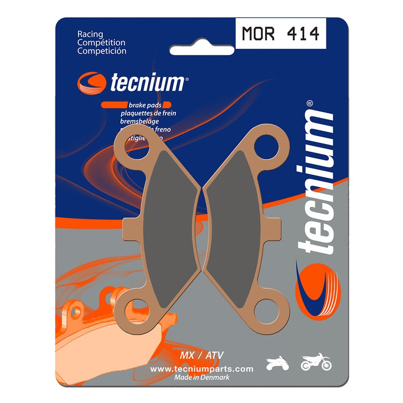 Plaquettes De Frein Tecnium Pour Suzuki TSR 125 (1989-2000) - Réf. MO132, Métal Fritté, Neuves