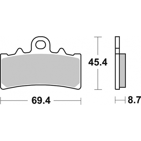 Plaquettes de Frein SBS 231MS -2