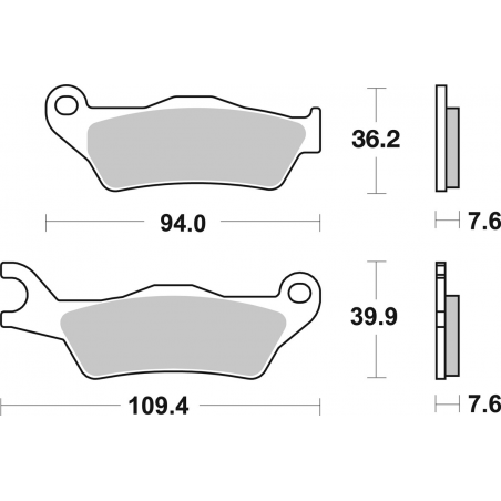 Plaquettes de Frein SBS 237HF-2