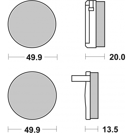 Plaquettes de Frein SBS 502HF-2