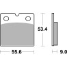 Plaquettes de Frein SBS 506HF-2 Plaquettes de Frein SBS 506HF-2