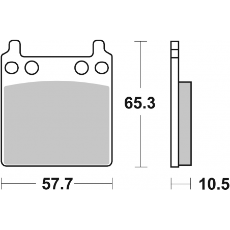 Plaquettes de Frein SBS 509H.HF-2